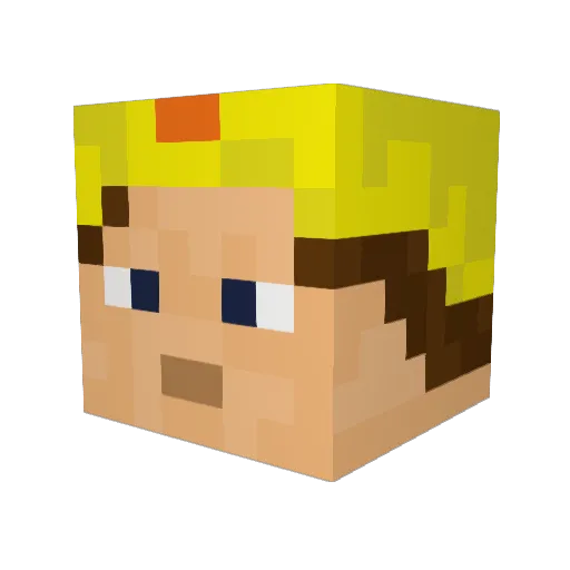 Mrhunter Minecraft avatar head, 3D render