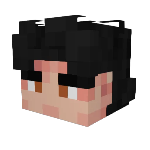 Mriglobruh Minecraft avatar head, 3D render