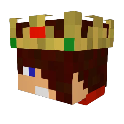 Mrimus Minecraft avatar head, 3D render