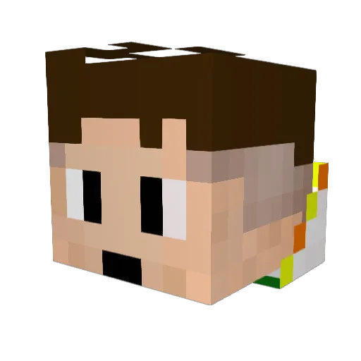 Mrincredible_HD Minecraft avatar head, 3D render
