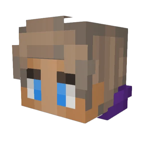 Mrinfiniteblock Minecraft avatar head, 3D render