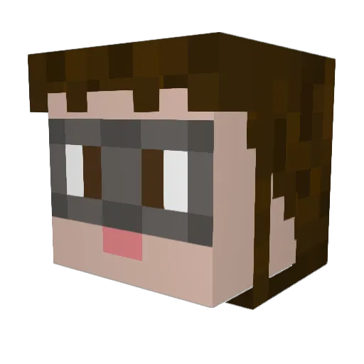 Mrkai21 Minecraft avatar head, 3D render