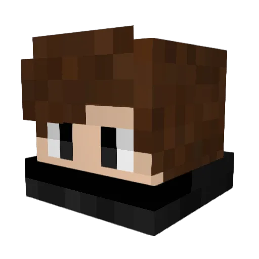 Mrkin Minecraft avatar head, 3D render