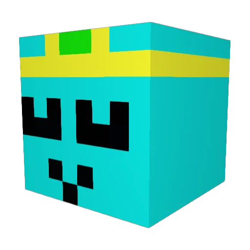 Mrking9000 Minecraft avatar head, 3D render