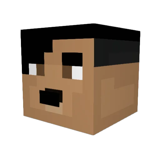 MrksKtr Minecraft avatar head, 3D render