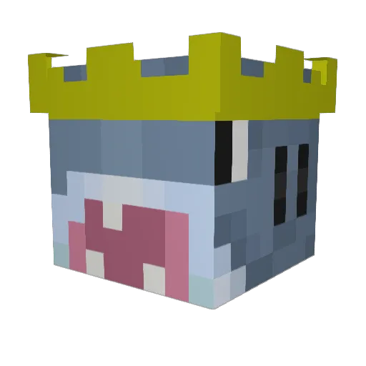 Mrlazzy Minecraft avatar head, 3D render