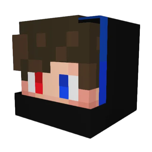 Mrleho_YT Minecraft avatar head, 3D render