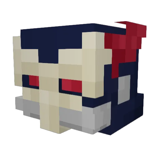 Mrlettuce77 Minecraft avatar head, 3D render