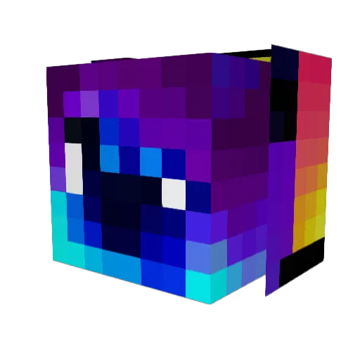 Mrluck10 Minecraft avatar head, 3D render