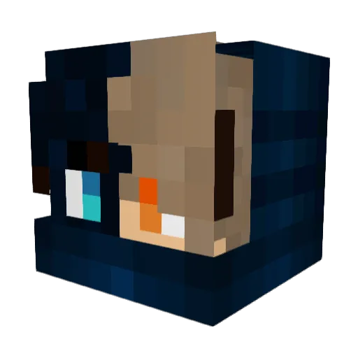 Mrman96 Minecraft avatar head, 3D render