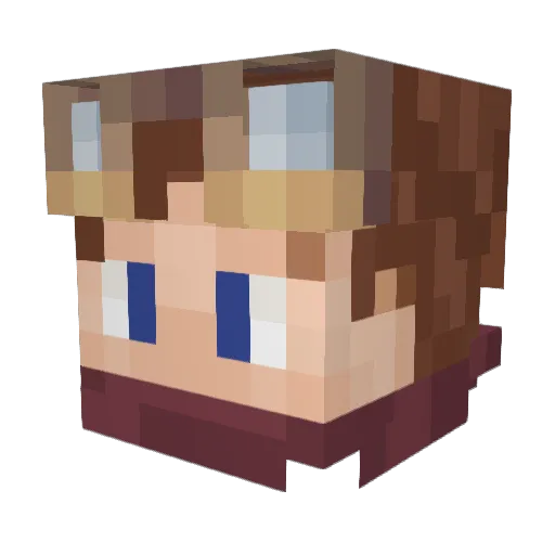 Mrmeatballs117 Minecraft avatar head, 3D render