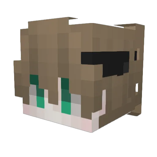 Mrmilkman01 Minecraft avatar head, 3D render