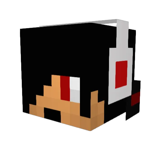 Mrmoderator2 Minecraft avatar head, 3D render