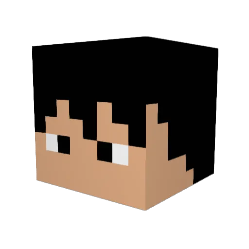 Mrnobody1m Minecraft avatar head, 3D render