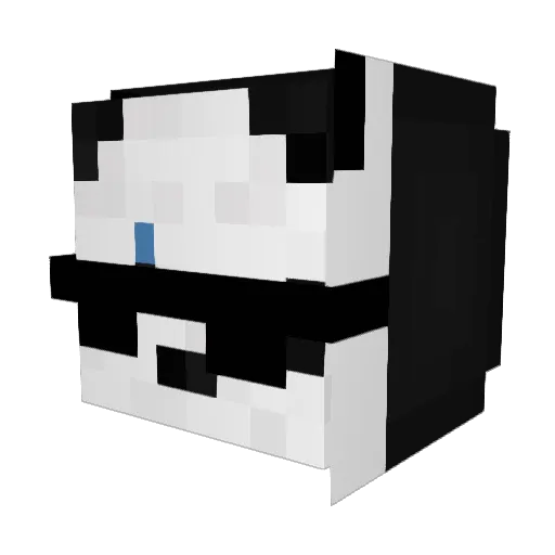 Mrox Minecraft avatar head, 3D render