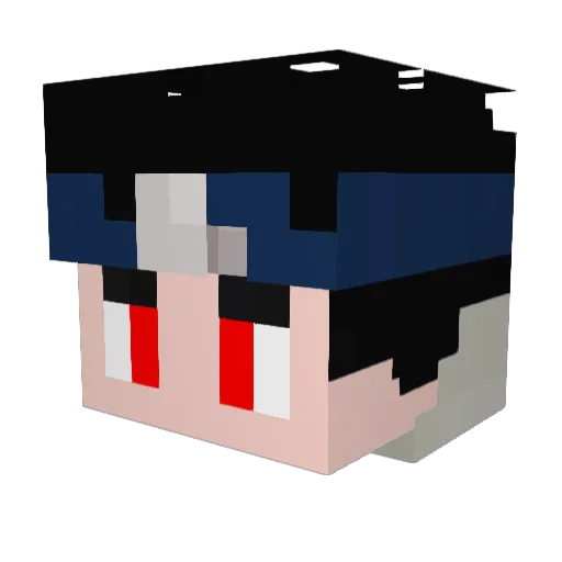 Mrpantoffles Minecraft avatar head, 3D render