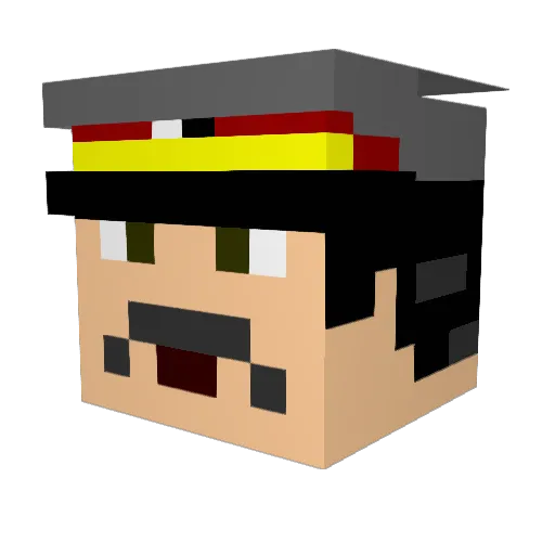 Mrparkers Minecraft avatar head, 3D render