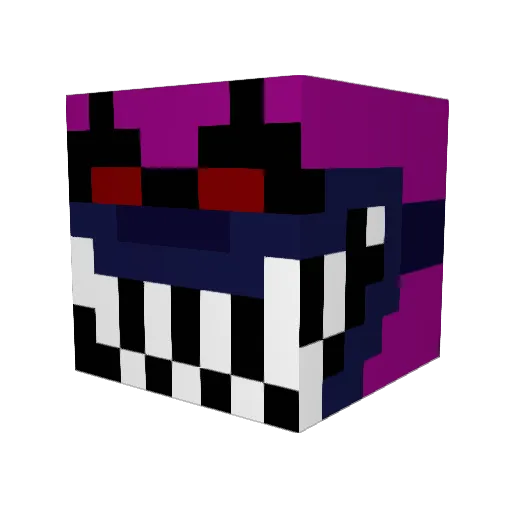 Mrpianofox76 Minecraft avatar head, 3D render