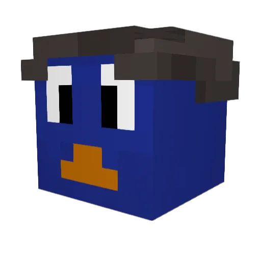Mrpingouin4 Minecraft avatar head, 3D render