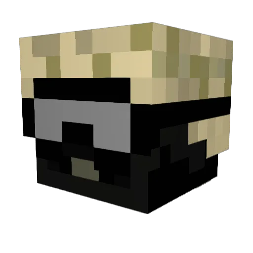 Mrpresidennt Minecraft avatar head, 3D render