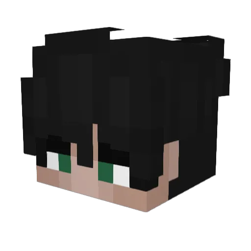 Mrquili Minecraft avatar head, 3D render