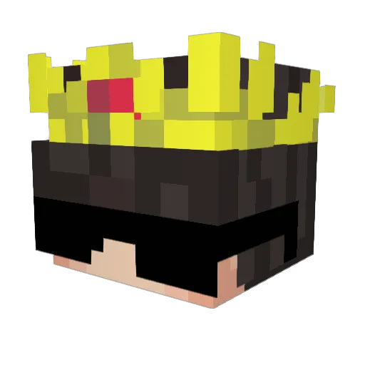 Mrrebyx Minecraft avatar head, 3D render