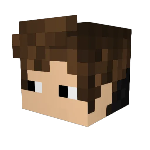 Mrryver07 Minecraft avatar head, 3D render