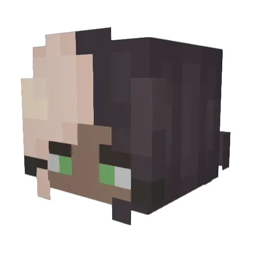 MrsAelit Minecraft avatar head, 3D render