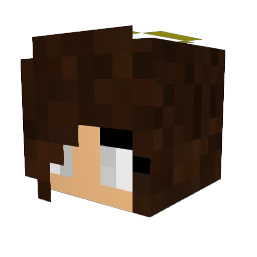 MrsAngel01 Minecraft avatar head, 3D render