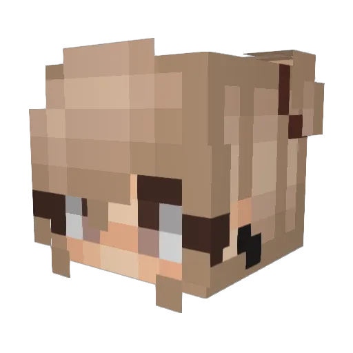 MrsAwpy Minecraft avatar head, 3D render