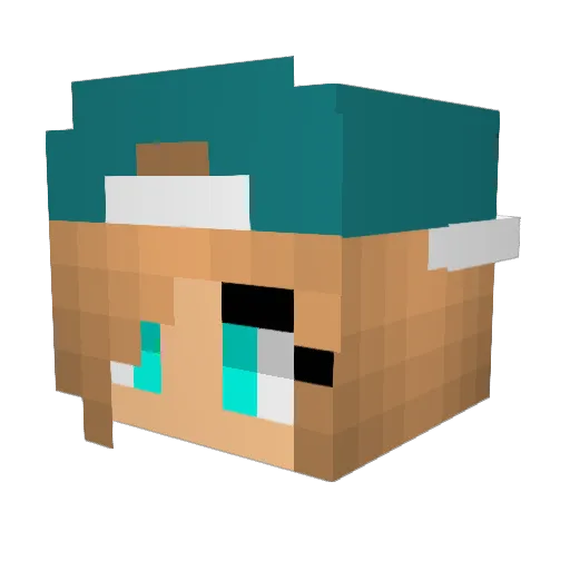 MrsBizzle94 Minecraft avatar head, 3D render