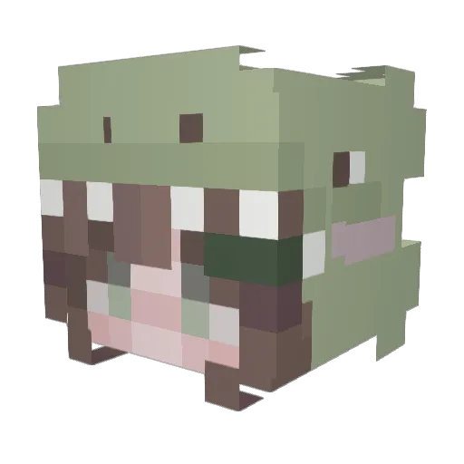 MrsBokuto Minecraft avatar head, 3D render