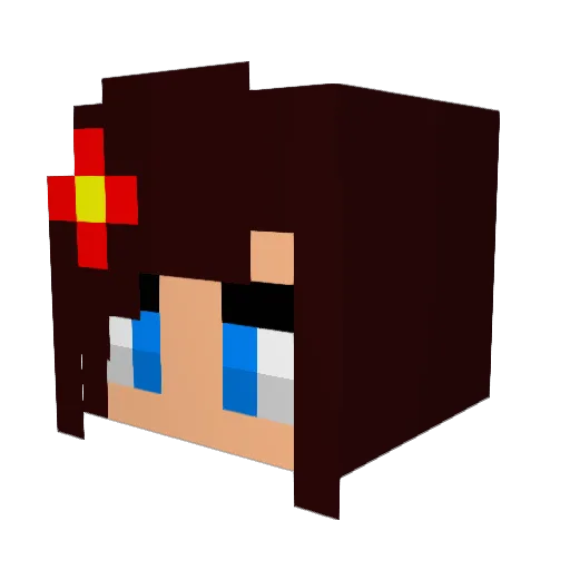 MrsCMO Minecraft avatar head, 3D render