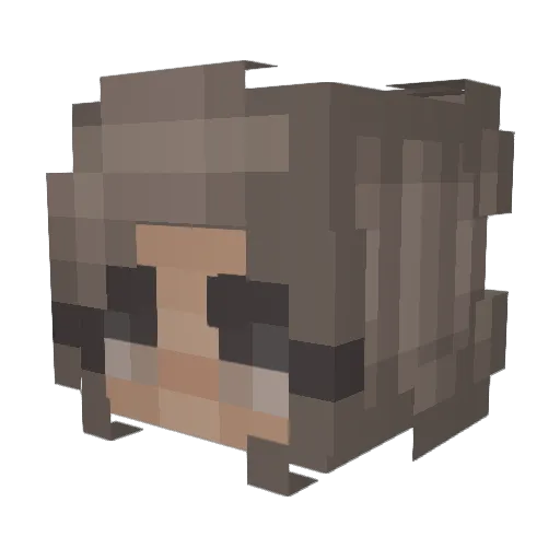MrsCanada Minecraft avatar head, 3D render
