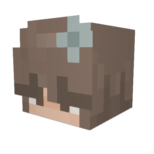 MrsFancyMarinara Minecraft avatar head, 3D render