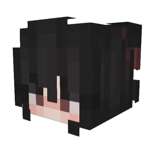 MrsFantasy Minecraft avatar head, 3D render