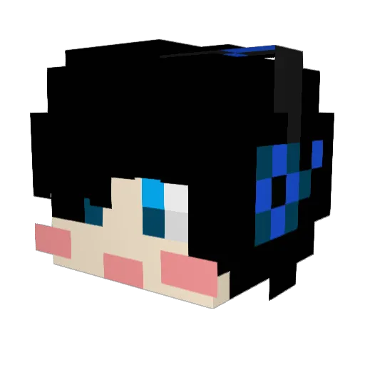 MrsGoJumMa Minecraft avatar head, 3D render