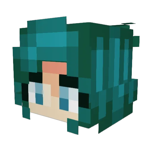 MrsItzTrip Minecraft avatar head, 3D render