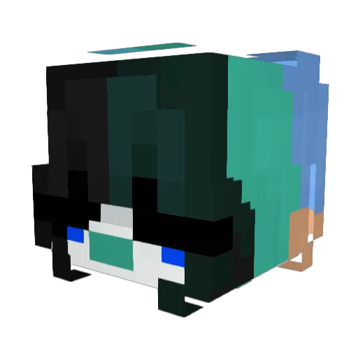 MrsIvory Minecraft avatar head, 3D render