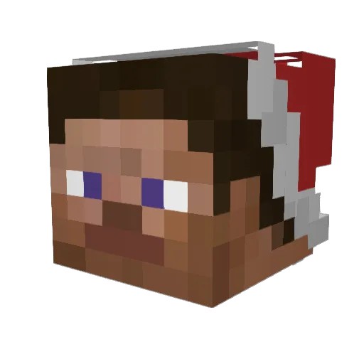 MrsKenny Minecraft avatar head, 3D render