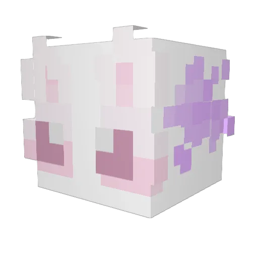 MrsKinglol Minecraft avatar head, 3D render