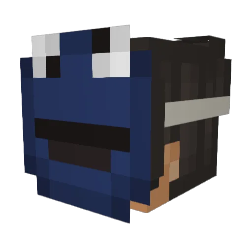 MrsKruememonster Minecraft avatar head, 3D render