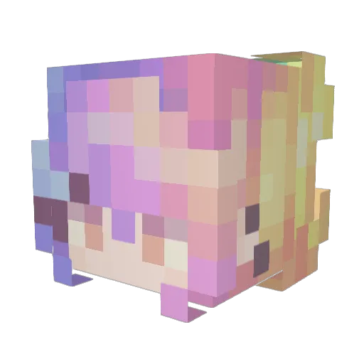 Minecraft-Avatar von MrsMegan: Kopf als 3D-Render