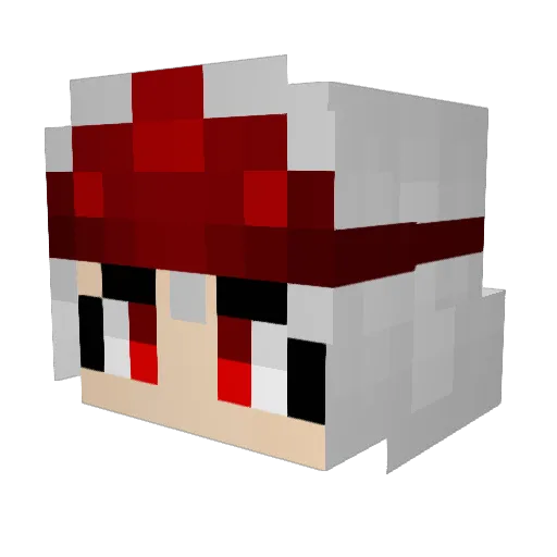 MrsMouse Minecraft avatar head, 3D render