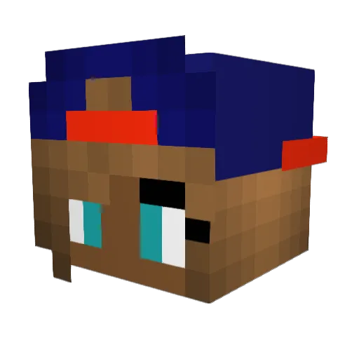 MrsObamaaa Minecraft avatar head, 3D render