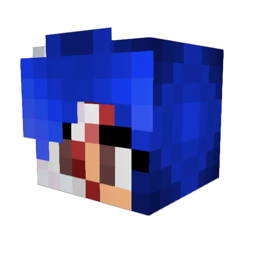 MrsRagner91 Minecraft avatar head, 3D render