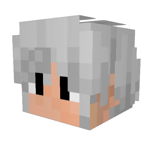 MrsRubiks Minecraft avatar head, 3D render