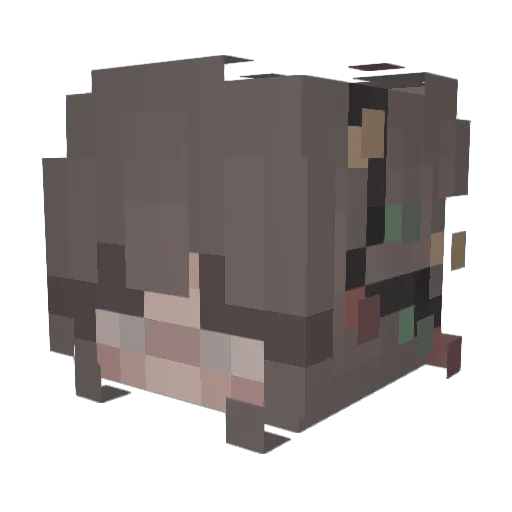 MrsRupty Minecraft avatar head, 3D render