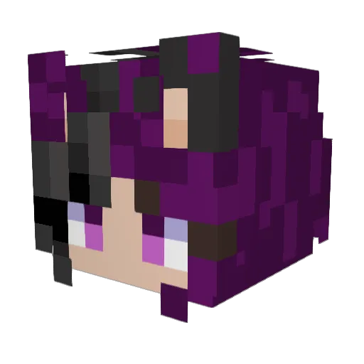 MrsSoulKing Minecraft avatar head, 3D render
