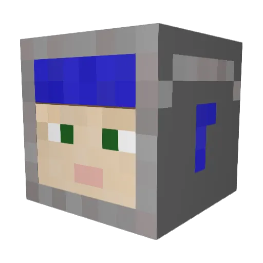 MrsSpaceCadet Minecraft avatar head, 3D render